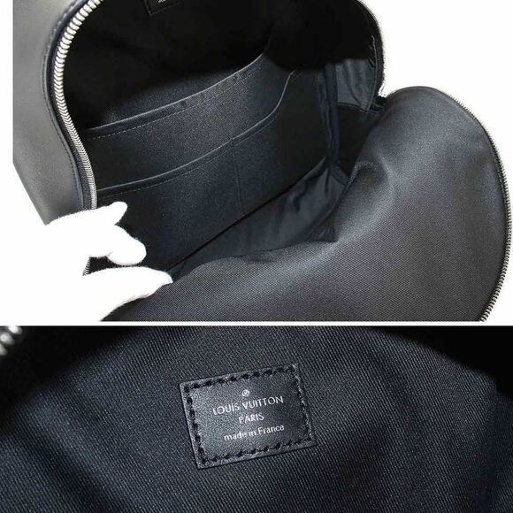 Louis Vuitton Monogram Macassar Josh NV Backpack Rucksack Brown Black - Picture 7 of 8